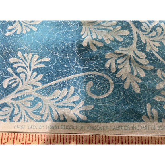 FABRIC Paint Box by Lonni Rossi for Andover Fabrics Blue Cotton Fabric #3541 NEW - Picture 7 of 14